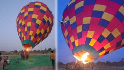 Hot air balloons ride starts today in Bijnor UP, Thrill in the air upon Ganga Barrage