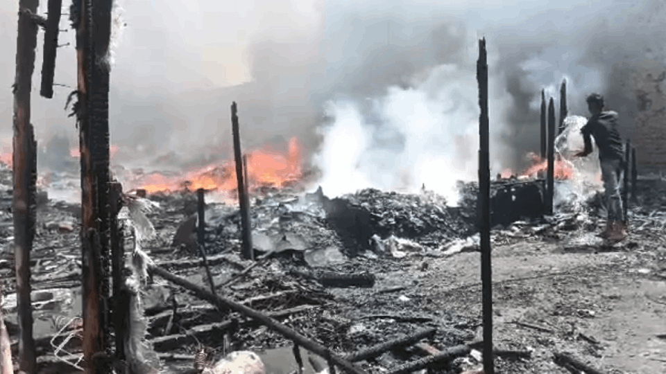 More than 150 huts burnt in fire in Shahbad