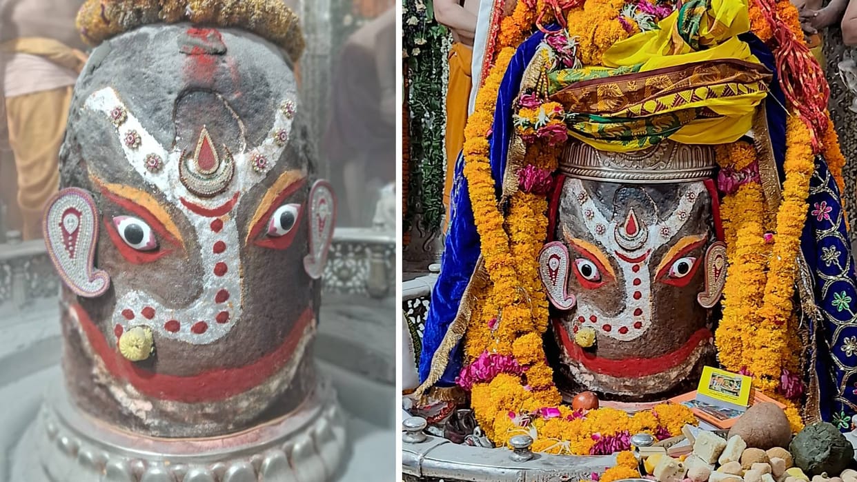 Ujjain Mahakal: Bhasma Aarti of Mahakal, decorated in the form of Shri Ganesh