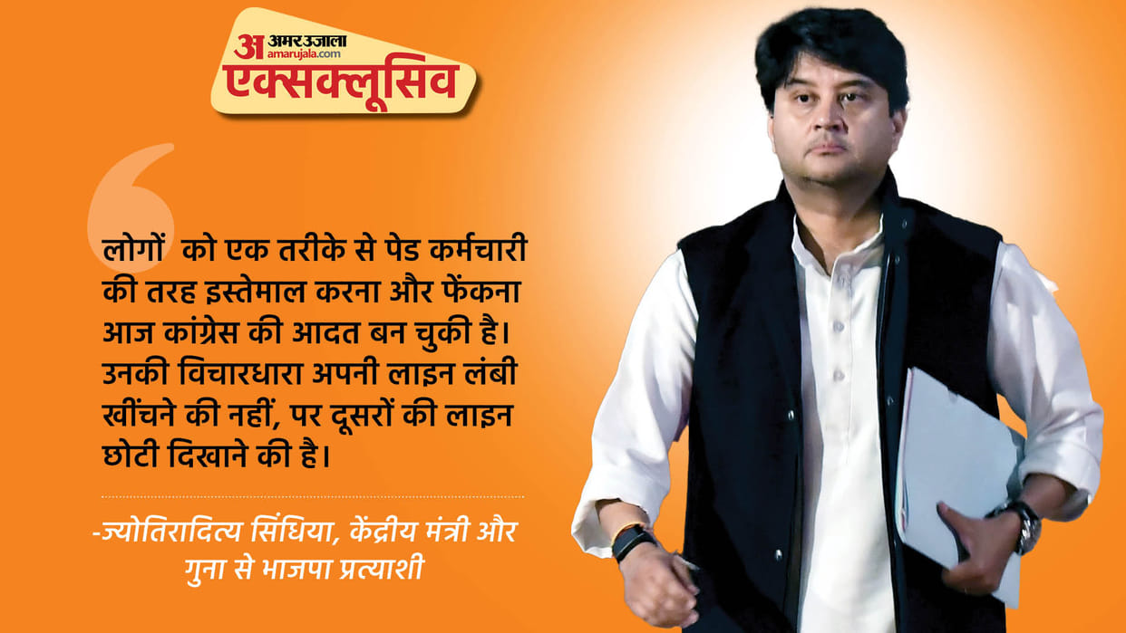 Exclusive: Jyotiraditya Scindia's special conversation with Amar Ujala, many allegations against Congress