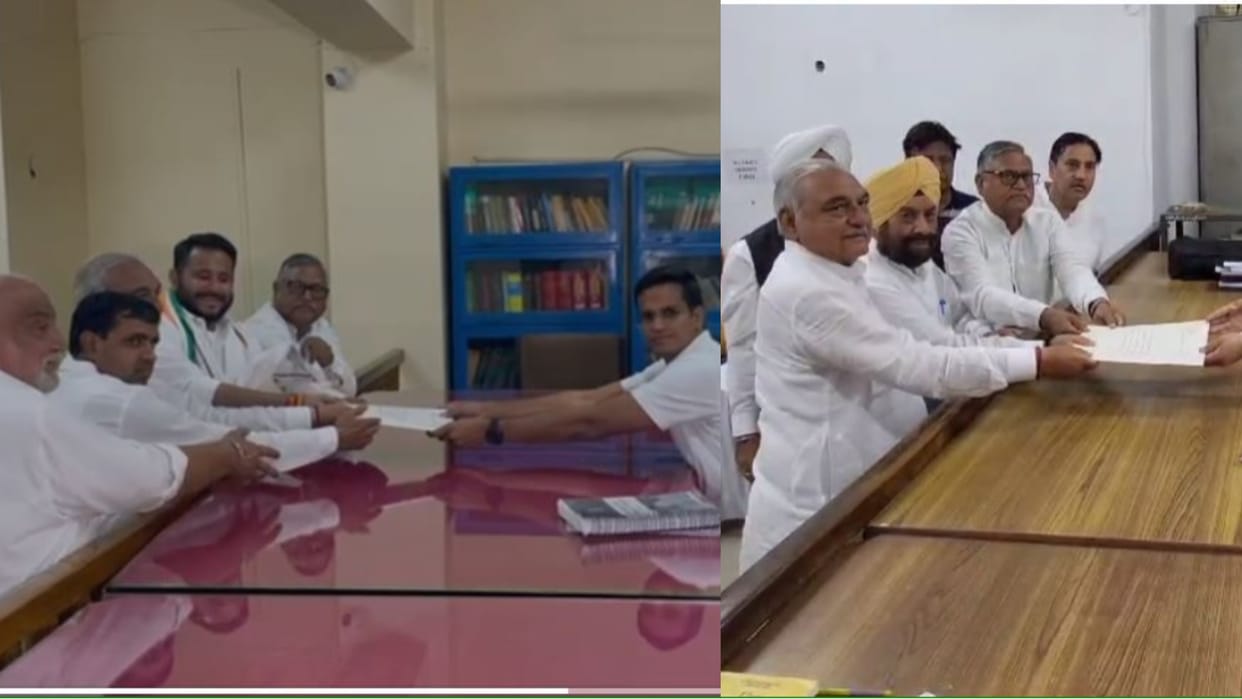 Haryana: Congress candidates filed nominations from Karnal Lok Sabha and Assembly