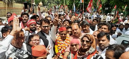 Loksabha Election 2024: India alliance candidate filed nomination on Lucknow seat.
