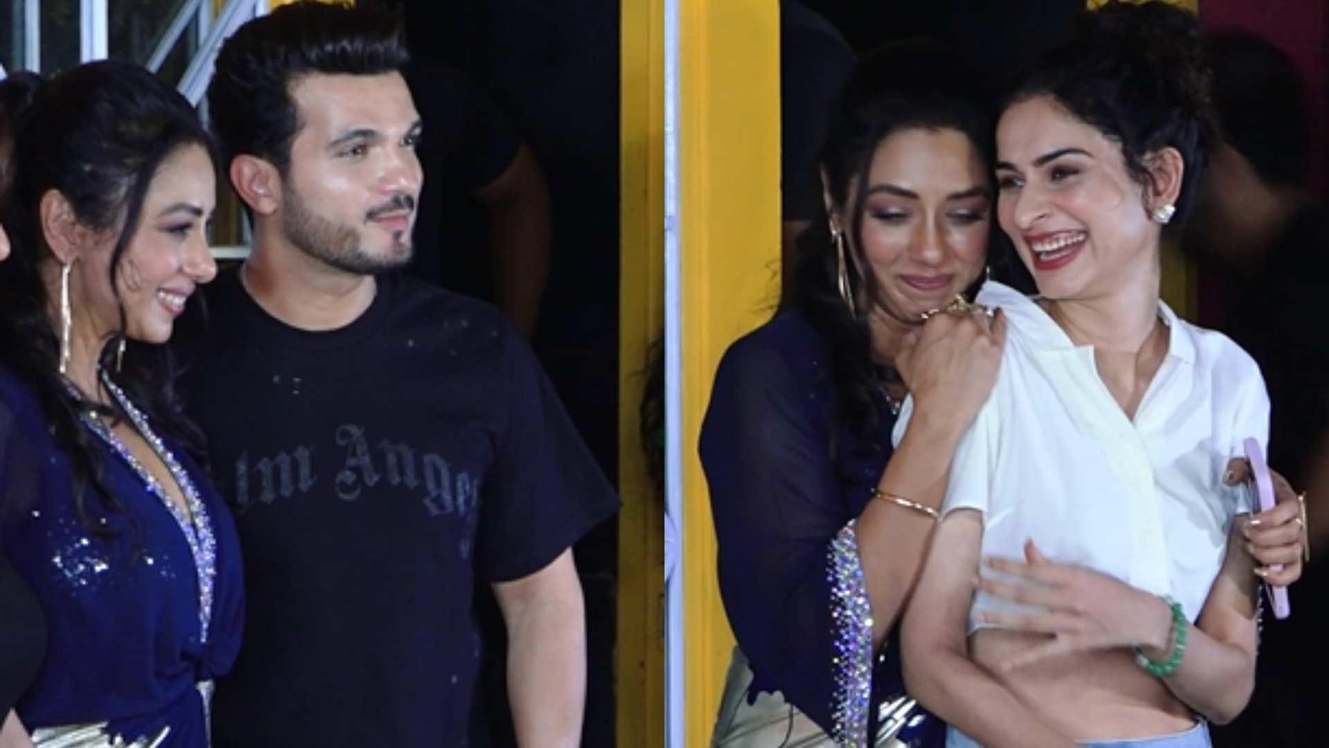 Rupali Ganguly post birthday party rajan shahi Sumona Chakravarti Delnaz Irani arjun bijlani In limelight