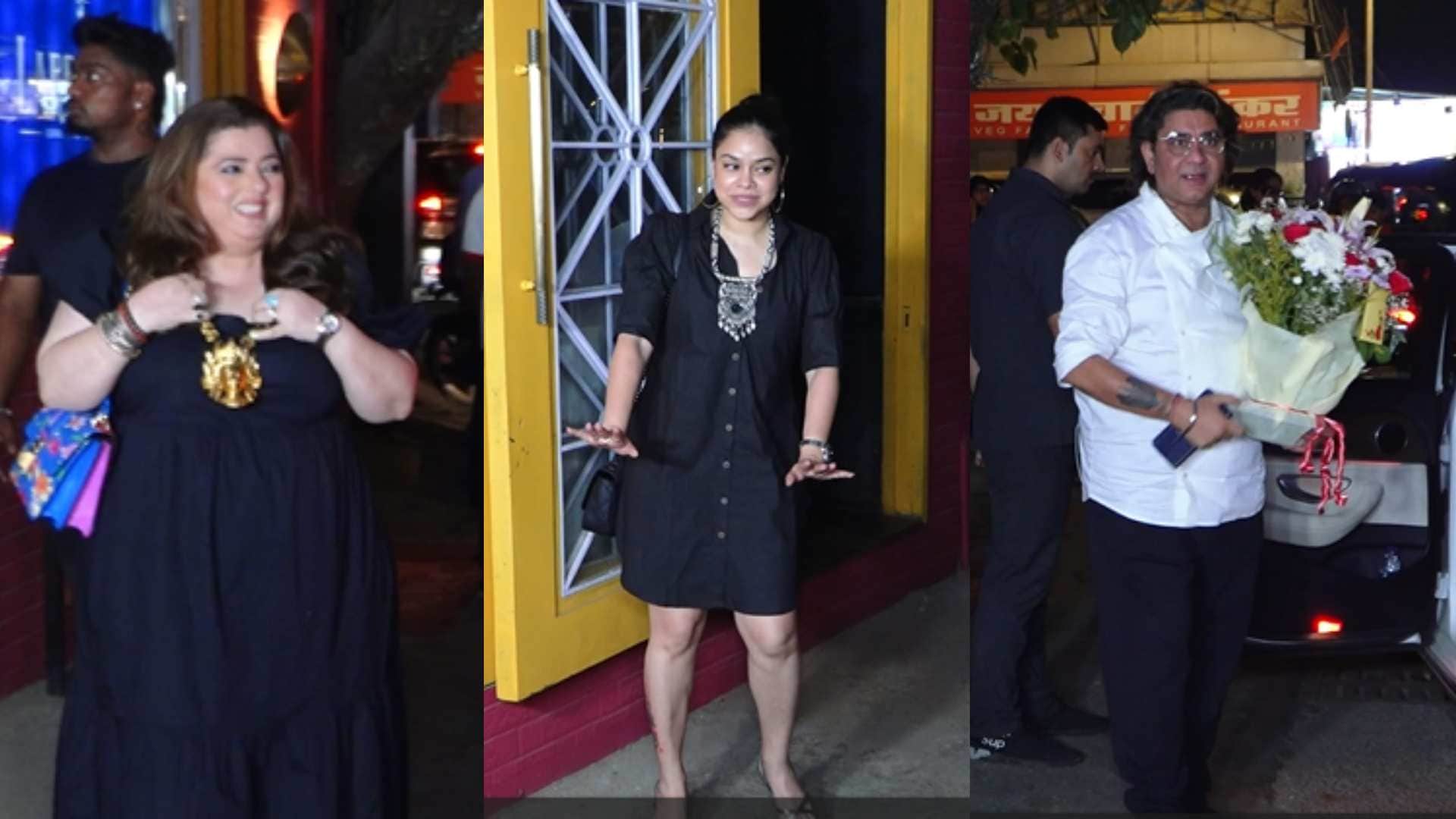 Rupali Ganguly post birthday party rajan shahi Sumona Chakravarti Delnaz Irani arjun bijlani In limelight