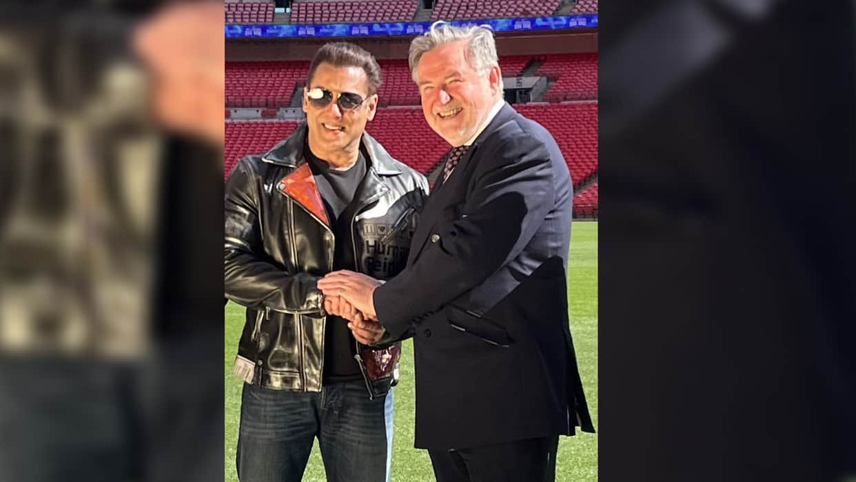 Salman Khan at Wembley Stadium Brent North MP Barry Gardiner says Tiger is alive and is in London