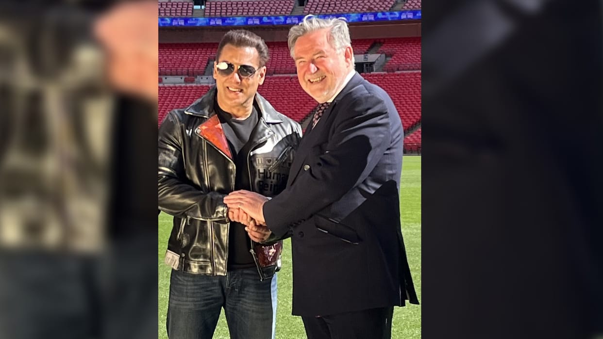 Salman Khan at Wembley Stadium Brent North MP Barry Gardiner says Tiger is alive and is in London