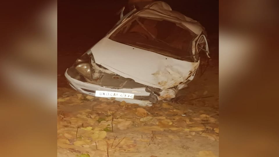 Three women died after car overturned in Haripur pilibhit