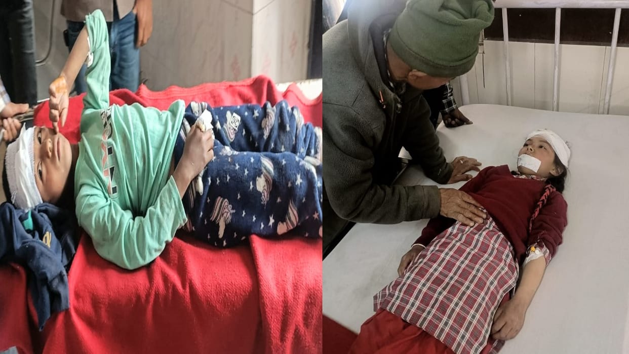 Shimla: school Toilet wall collapsed while playing, four students injured, admitted to hospital