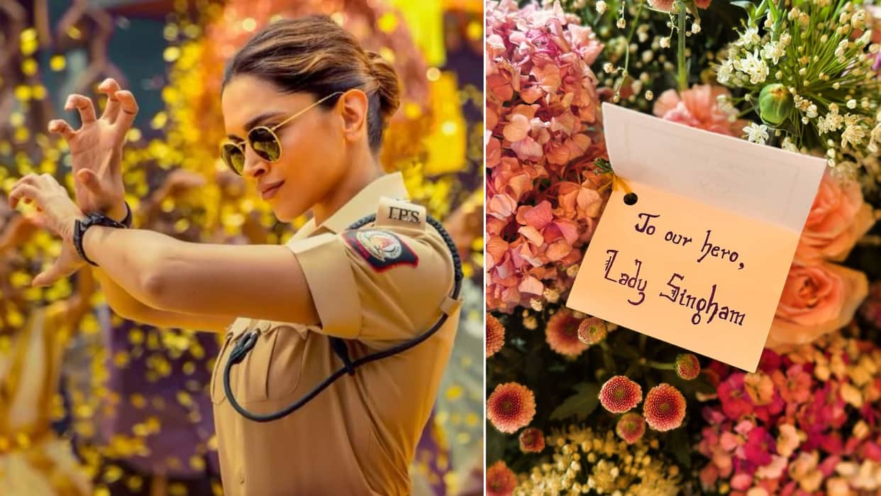 Singham Again Deepika Padukone receives flowery surprise lovely handwritten note To our hero Lady Singham look