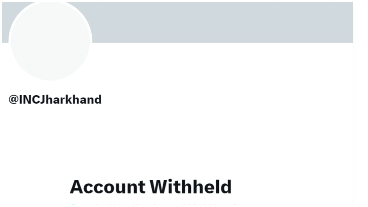 Jharkhand Congress handle withheld by X (formerly known as Twitter) in India, in response to a legal demand