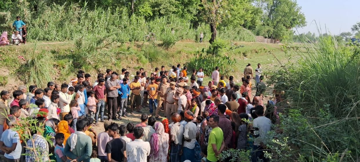 A man's dead body found in baundi thana kshetra in Bahraich.