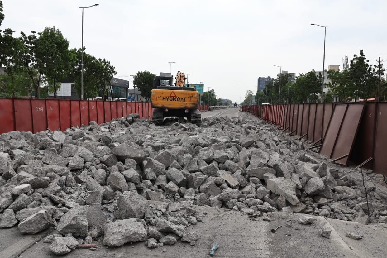 Indore News: Construction of six-lane bridge on BRTS begins, will be ready in one and a half years