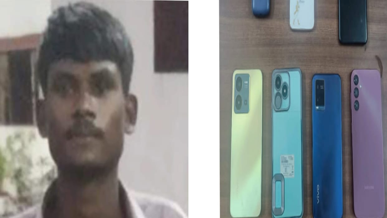 Raipur Crime: Police arrested thief with seven mobile phones