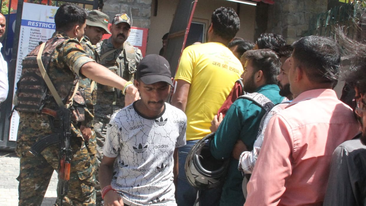IPL match tickets were sold amidst tight security in Dharamshala