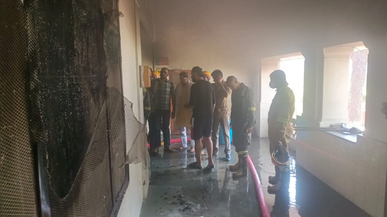 Fire broke out in a house of darulshafa in Lucknow.