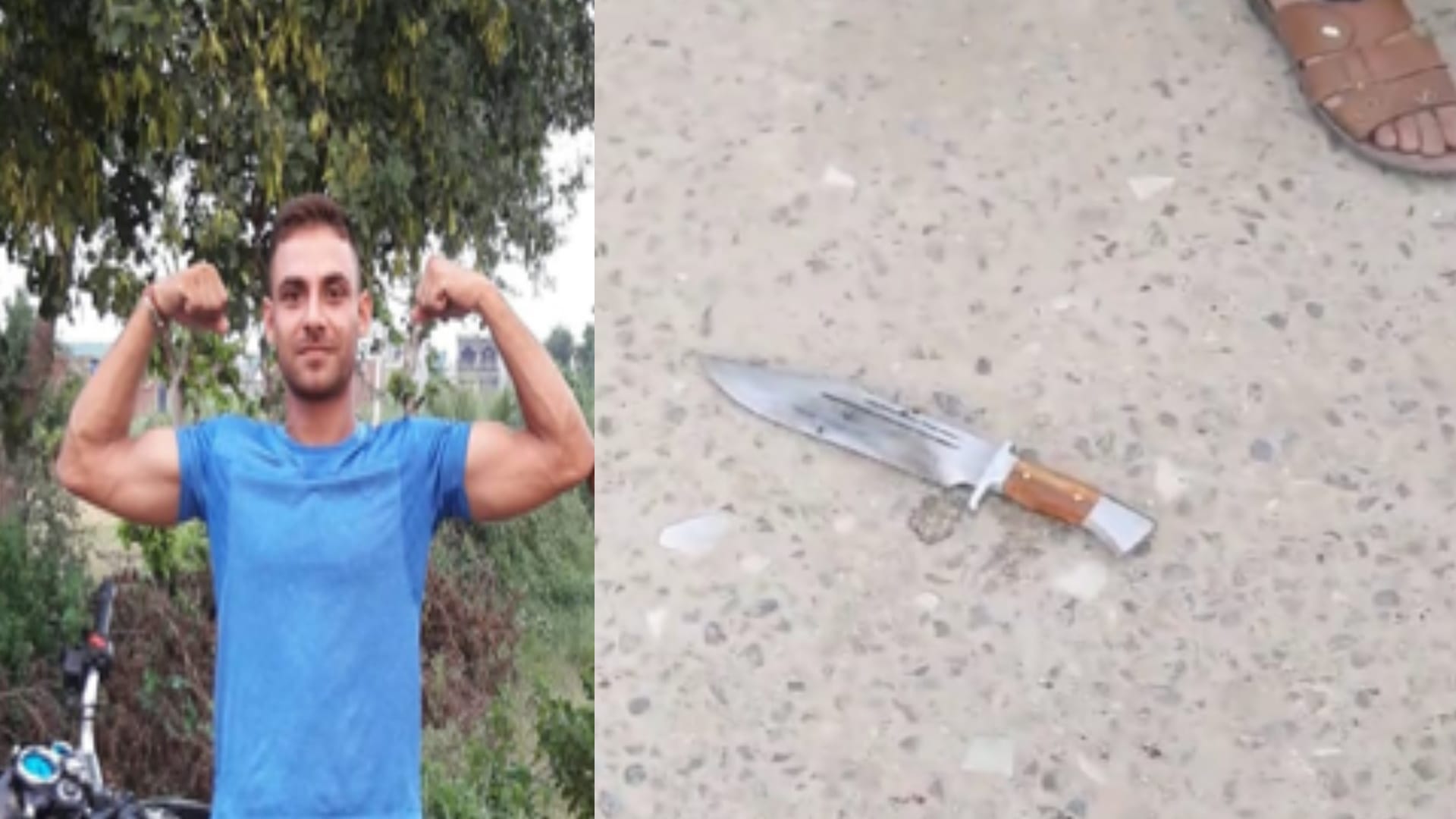 father had murdered his gym trainer son, had bought the knife from Dehradun