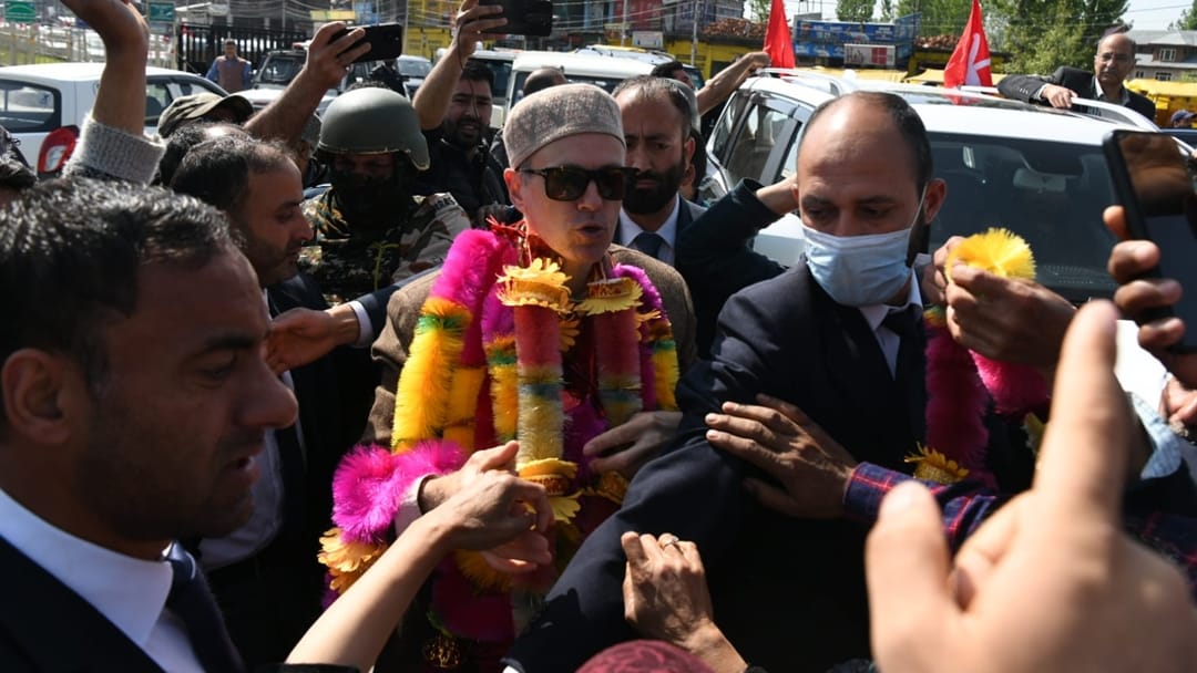 Lok Sabha Election : nc candidate omar abdullah file nomination for Baramulla lok sabha seat
