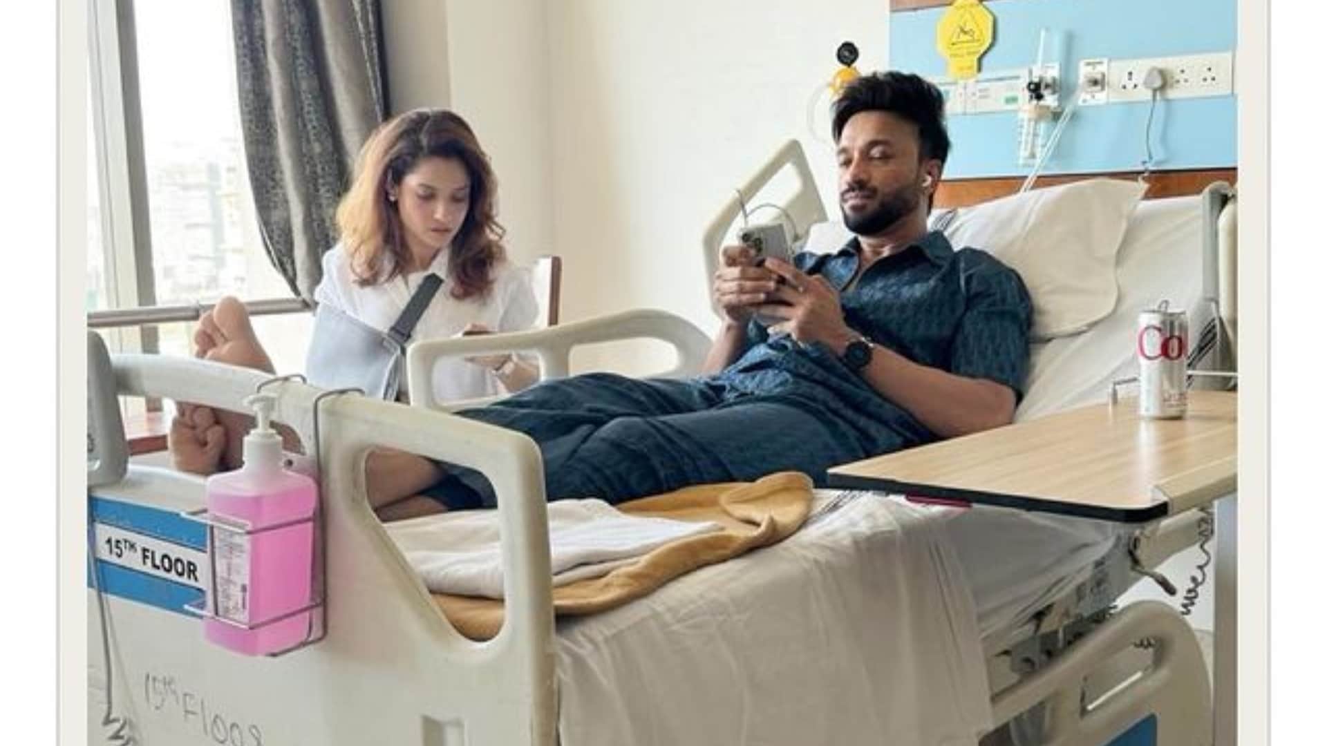 Ankita Lokhande Vicky Jain Criticised For Clicking Cosy Photos On Hospital Bed see netizens reaction on this