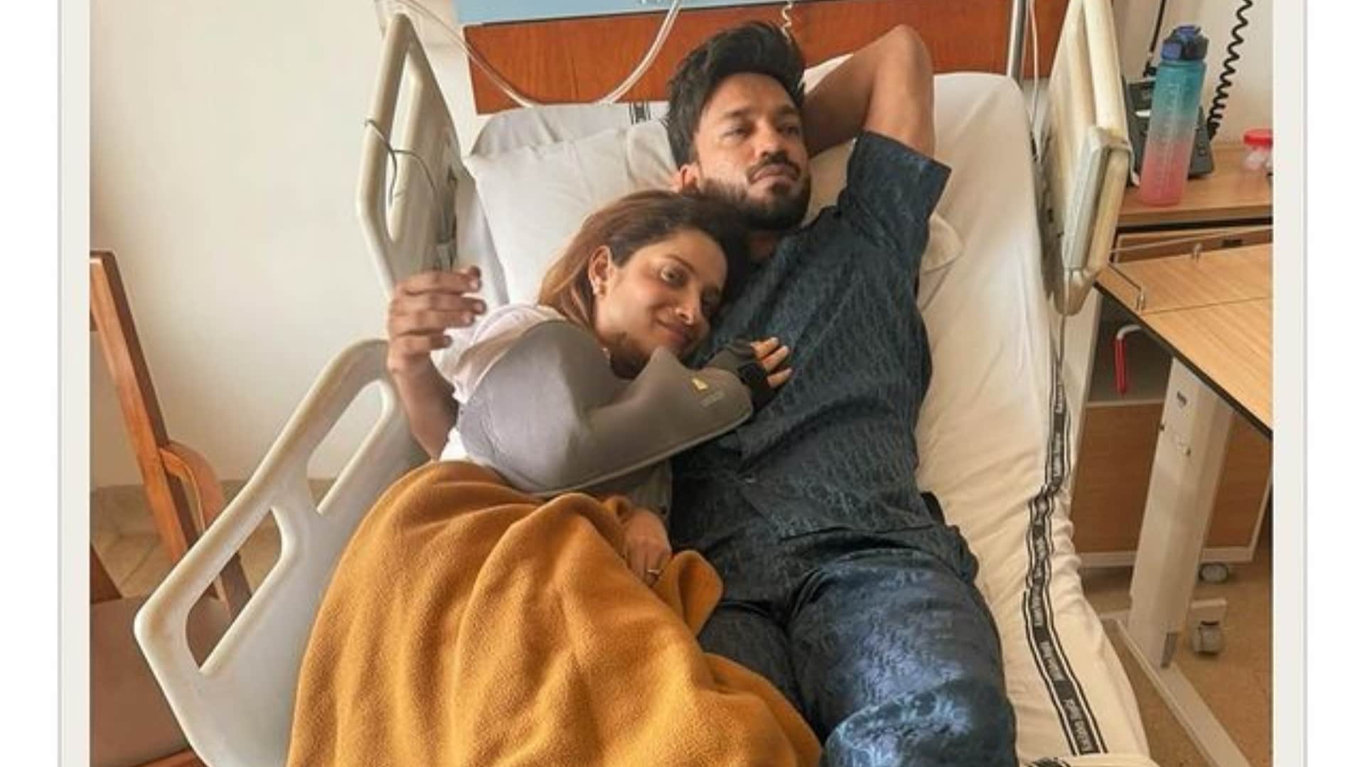 Ankita Lokhande Vicky Jain Criticised For Clicking Cosy Photos On Hospital Bed see netizens reaction on this