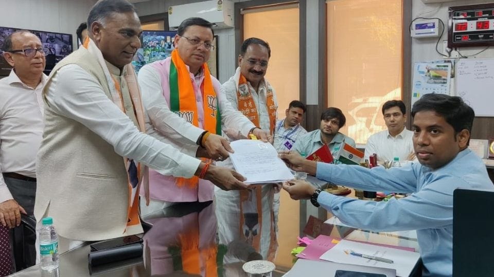 BJP candidate from South Delhi Ramveer Singh Bidhuri filed nomination