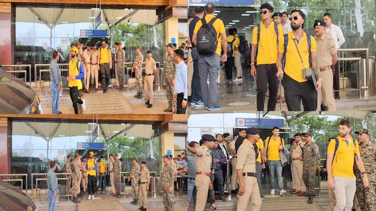 IPL 2024:After Punjab Kings, Chennai Super Kings team also reached Dharamshala for IPL match.