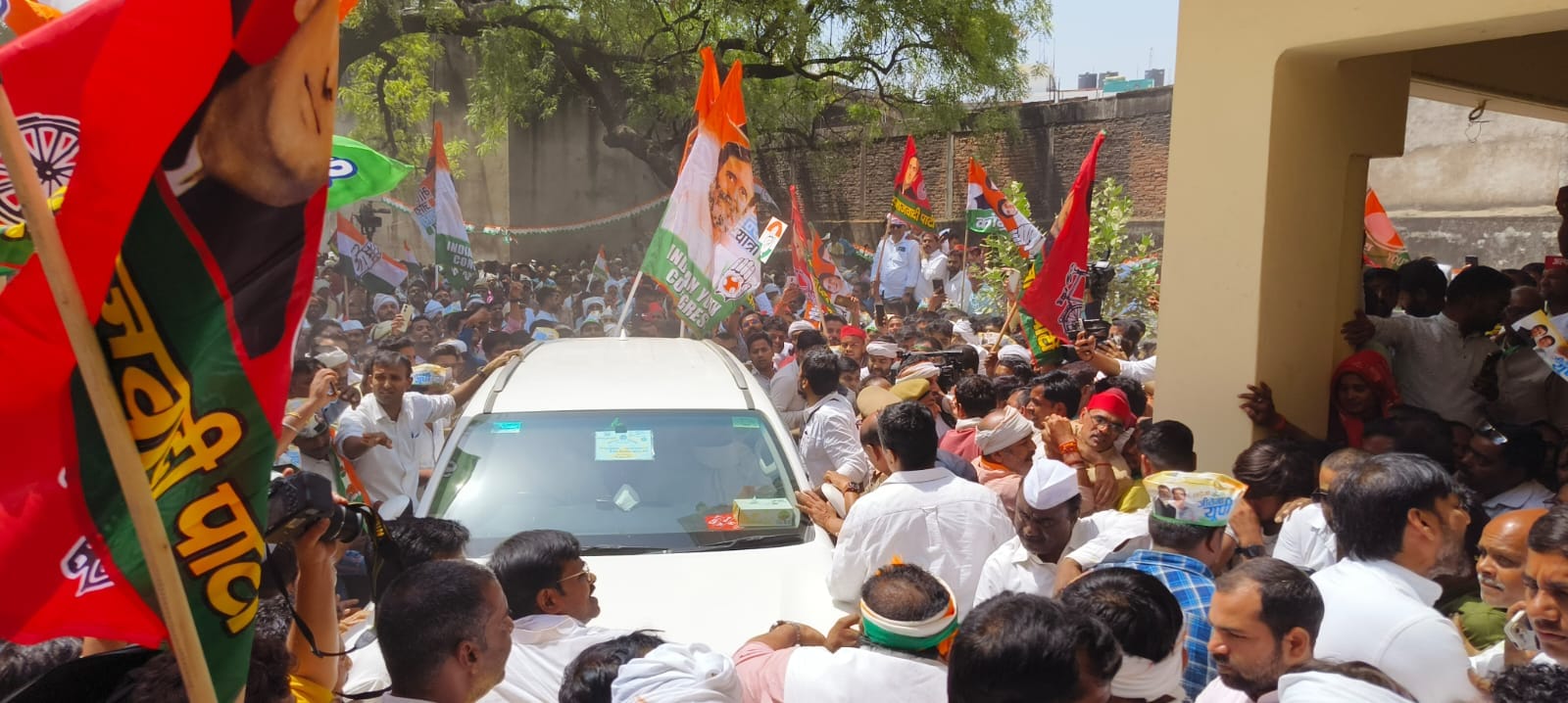 Loksabha Election 2024: Pics of Rahul Gandhi nomination on Raebareli seat.