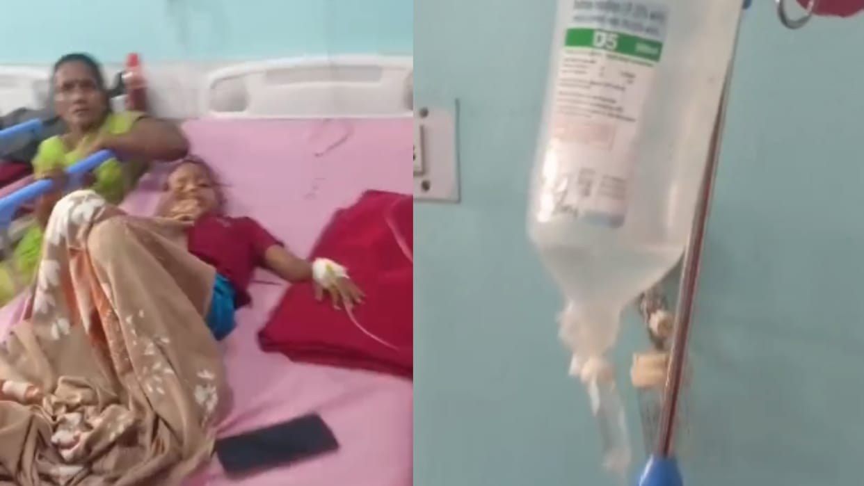 Expired injection used for child in Balrampur Hospital.