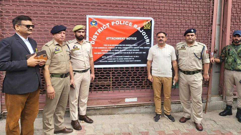 Action Against Drugs Peddling Property Worth Crores Attached in Rajouri Town