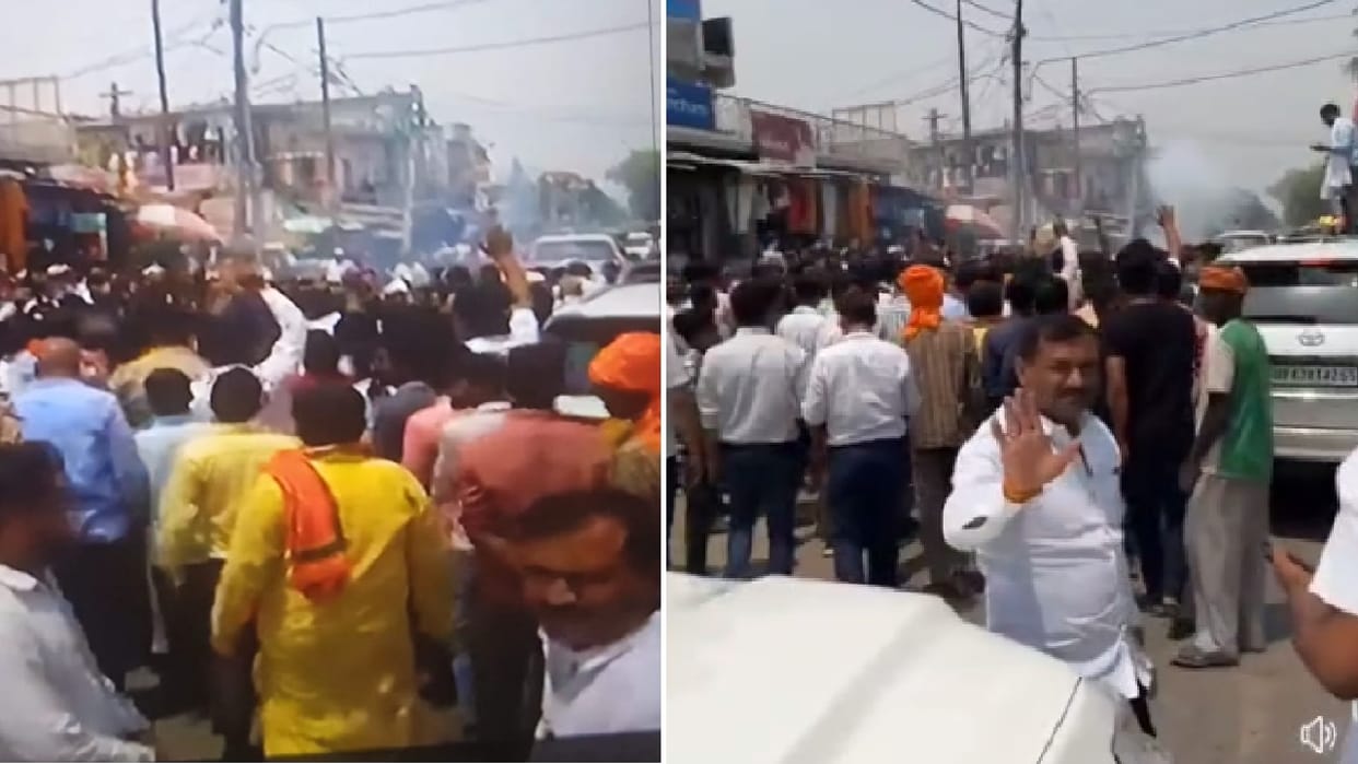 Gonda: Firing in BJP MP Karan Bhushan Singh convoy.