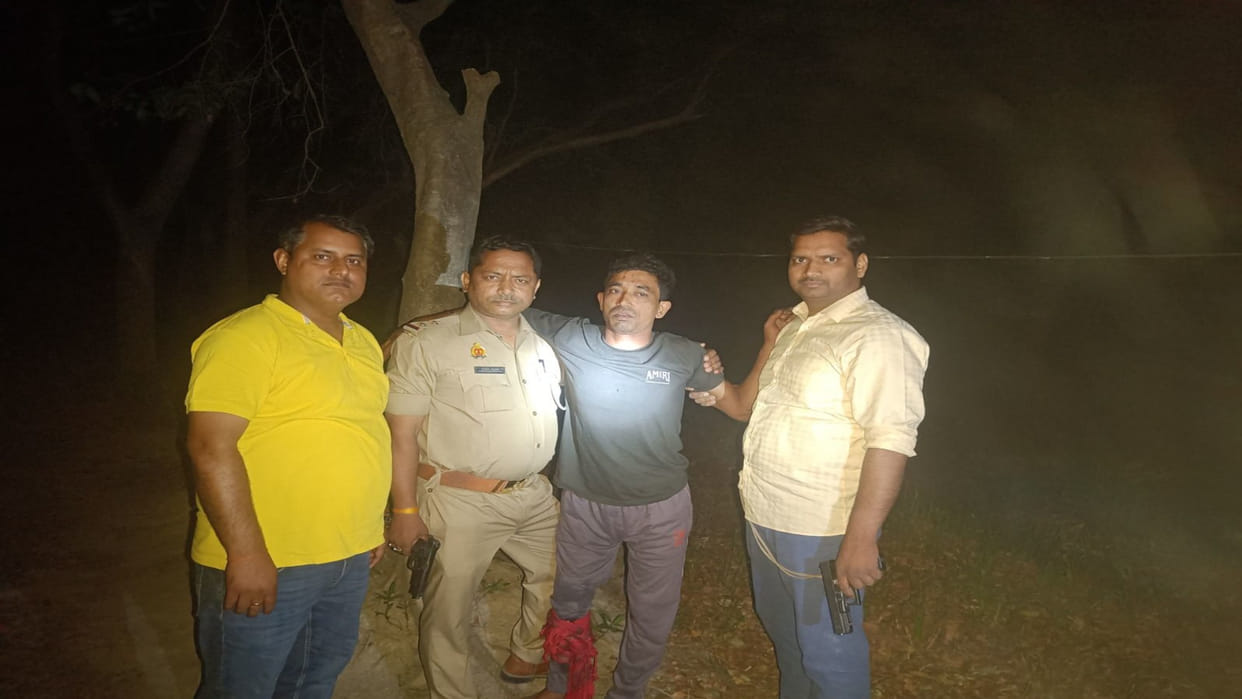 Accused who misdeed girl was caught in a police encounter in Gorakhpur