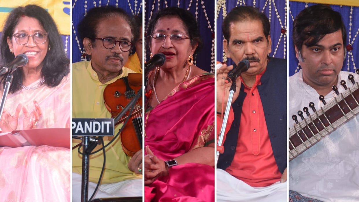Final touch of Sankat Mochan Sangeet Samaroh in varanasi