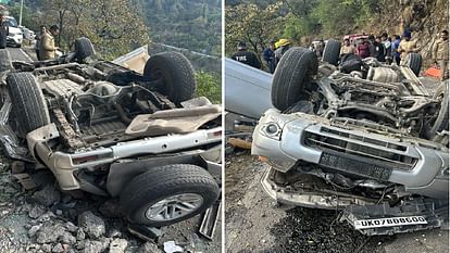 Vehicle fell into a deep ditch on Mussoorie Dehradun road Five people died