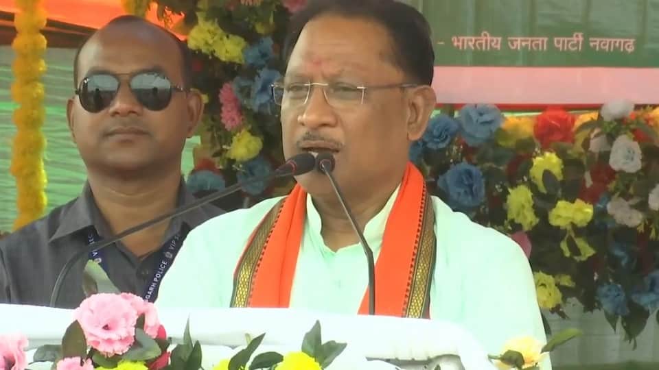 सीएम साय ने जनसभा को किया संबोधित