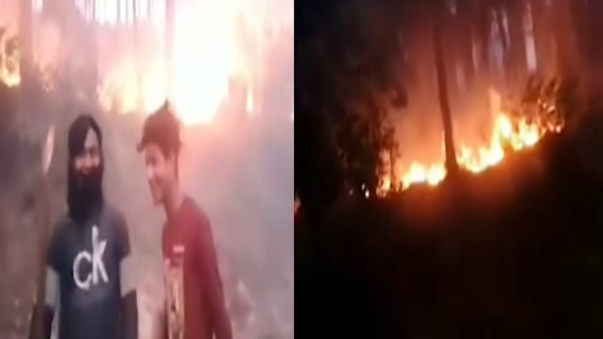 Uttarakhand Forest Fire Three youths arrested for promoting forest fire on social media Chamoli News