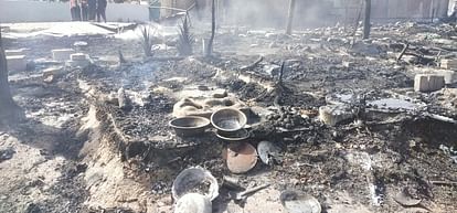 Dehradun Fire Incident in Selaqui 54 huts burnt after fire in slum Area Photos