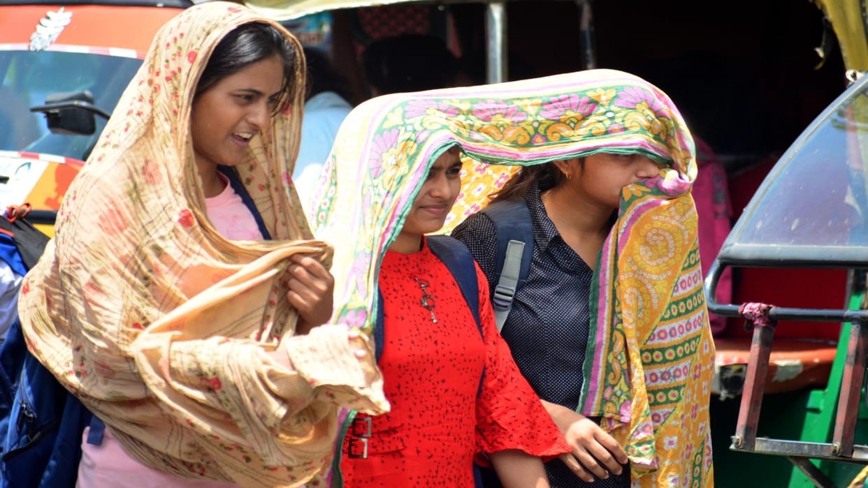 weather showed fierce attitude, people were imprisoned in their homes due to intense heat and sun