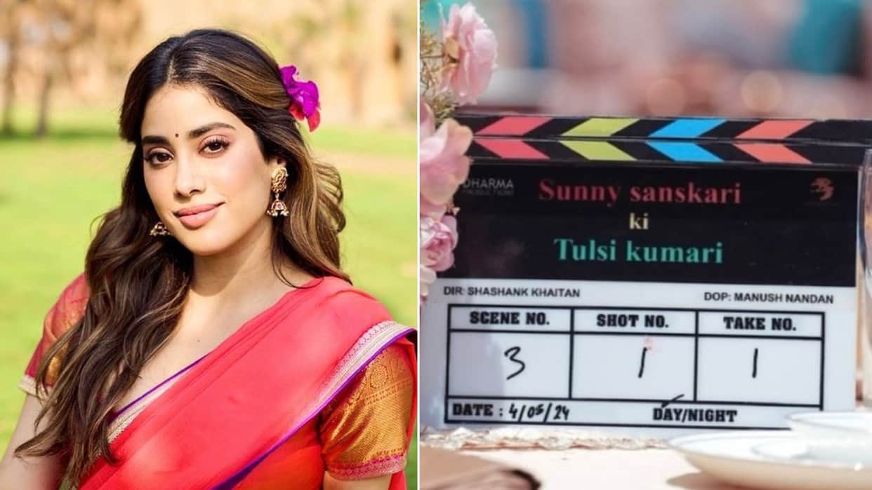 Janhvi kapoor Varun Dhawan Sunny sanskari ki tulsi kumari shoot start day 1 instagram story karan johar