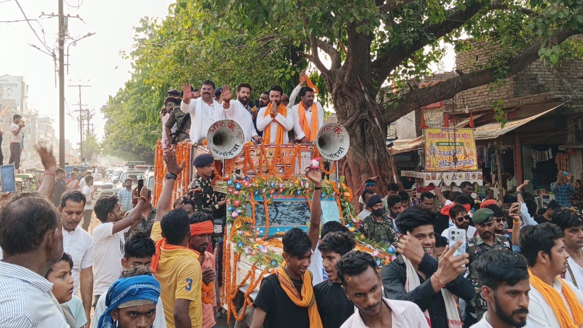 LS Polls 2024: Chirag's road show in Khagaria, Paswan made a big claim while targeting Congress-RJD