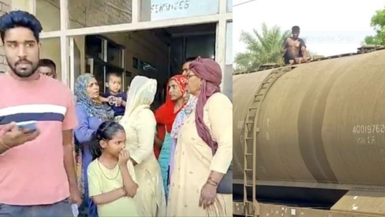 Jind: A teenager who climbed on a goods train compartment got burnt after getting hit by a wire