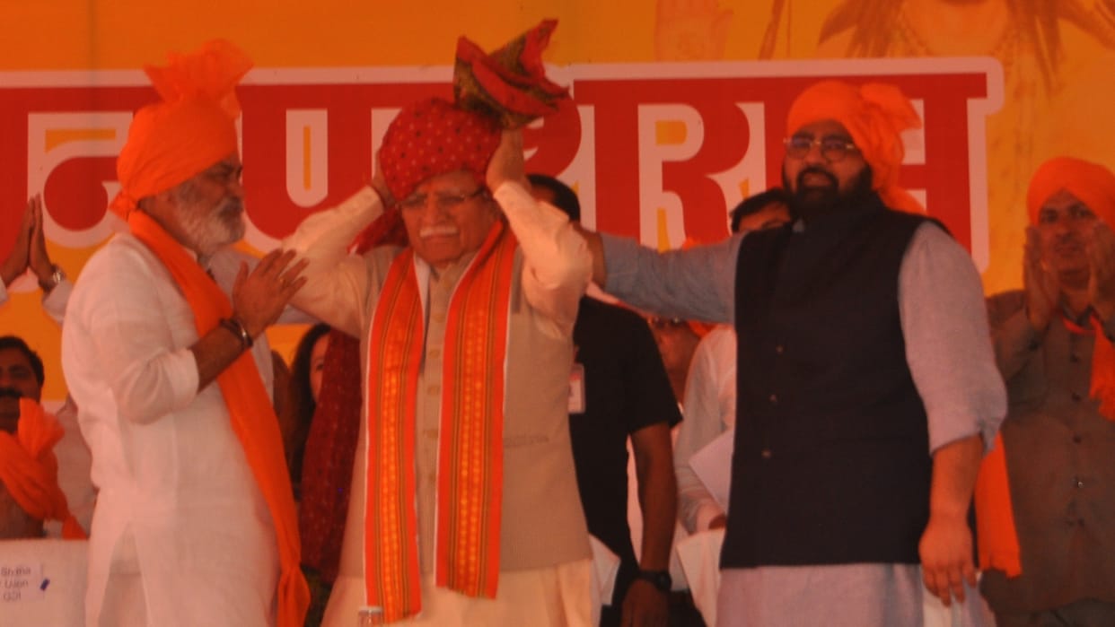 Haryana Lok Sabha: Former Chief CM Lal targeted Congress, said - Rahul Gandhi only knows how to cheat