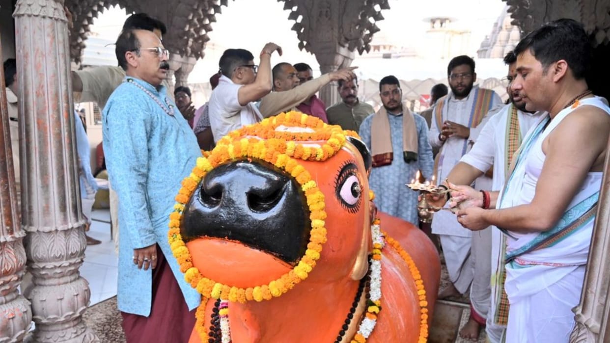 Nandishwar worshiped first time in kashi Vishwanath Dham