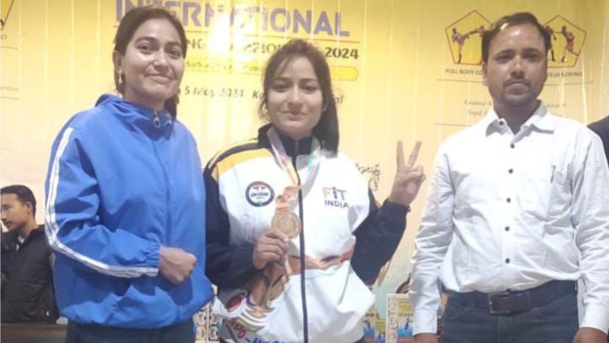 Sports: Indo-Nepal International Arm Boxing; Narnaul's daughter Tamanna Narwal won gold