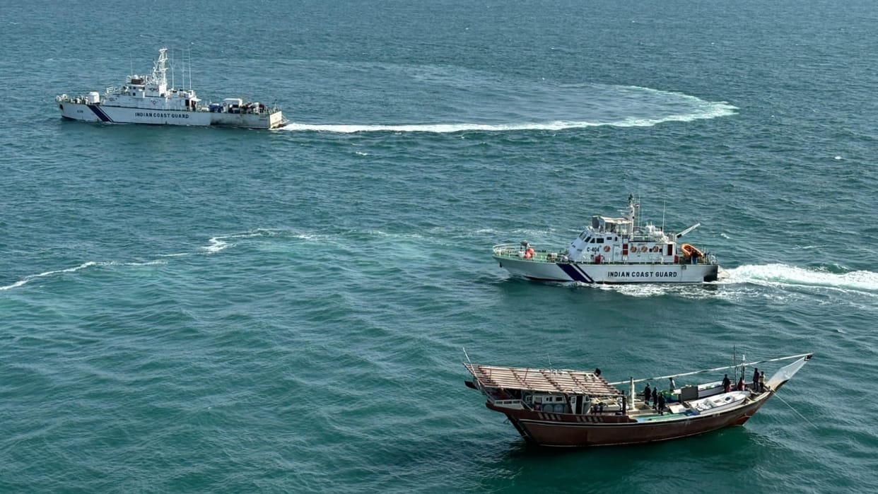 Indian Coast Guard intercepts Iranian fishing ship from Arabian Sea