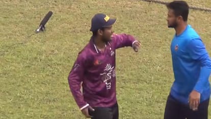 VIDEO: Shakib-al-Hassan got angry at the fan who came to take selfie, held his neck and raised his hand to hit