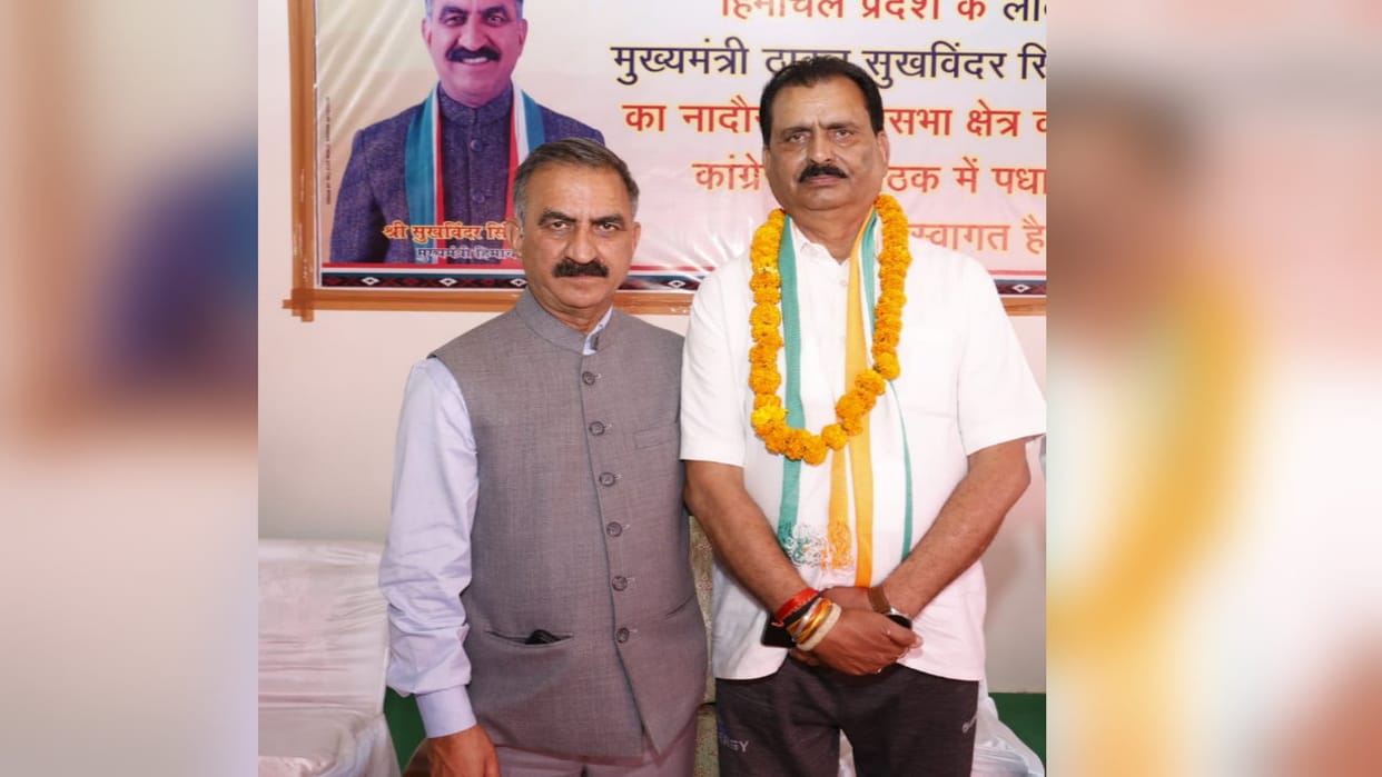 Prabhat Chaudhary joins Congress Have contested assembly elections twice