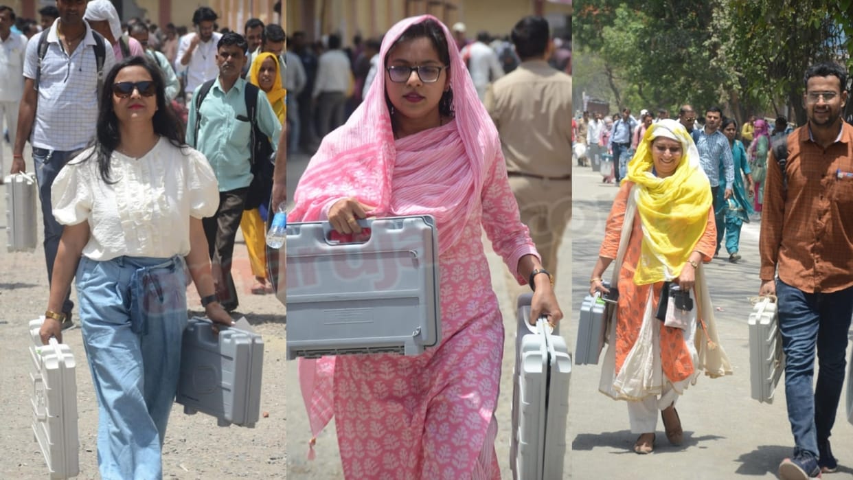 polling parties departure started in bareilly for lok sabha election 2024