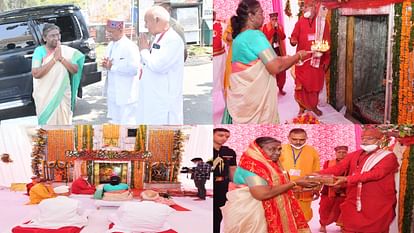 President Draupadi Murmu offered prayers at Chamunda temple