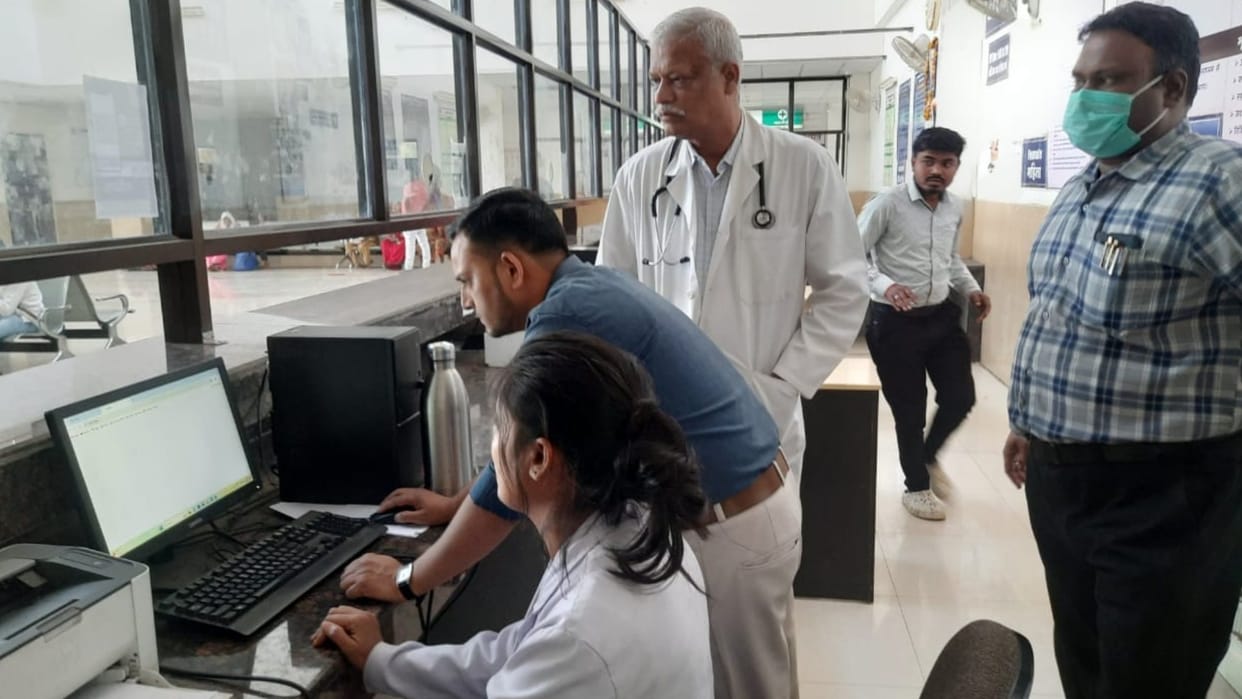 Campaign to create Aabha ID started in Birsa Munda Medical College of Shahdol