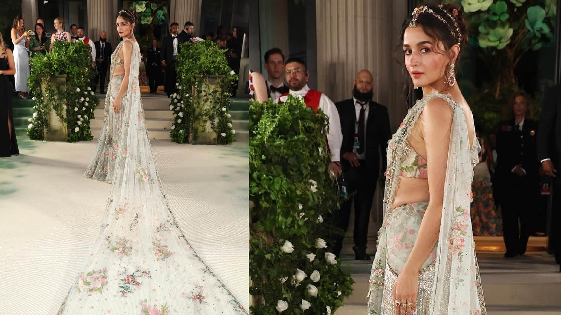 Met Gala 2024 alia bhatt saree look in met gala details of alia bhatt sabyasachi saree