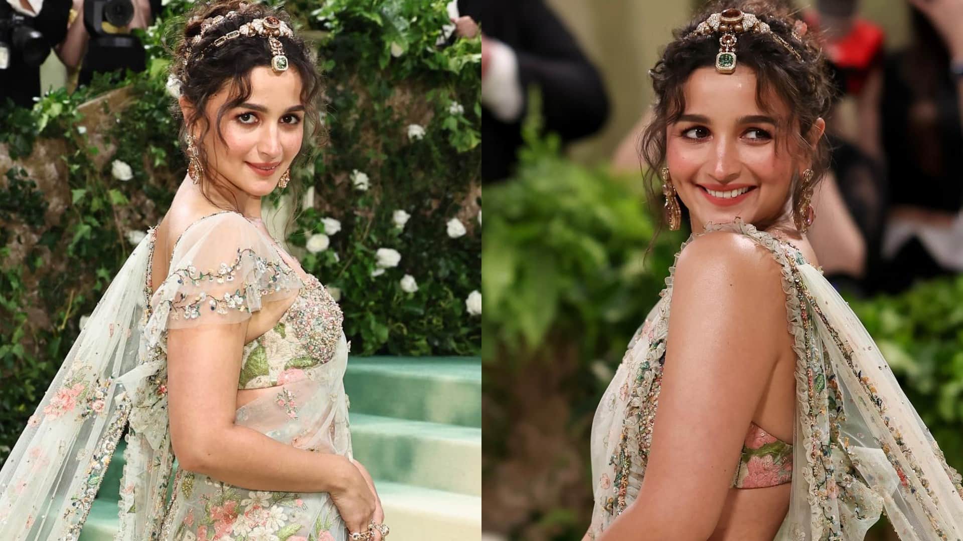 Met Gala 2024 alia bhatt saree look in met gala details of alia bhatt sabyasachi saree